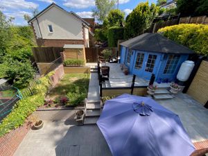 VIEW TO GARDEN FROM JULIET BALCONY- click for photo gallery